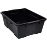 QUANTUM STORAGE SYSTEMS Quantum 44 Qt. Latch Container in Black (6-Pack)