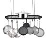 VEVOR Hanging Pot Rack 32 in. Hanging Pot Rack Ceiling Mount 80 lbs. Loading Weight Ceiling Pot Rack with 12-S Hooks