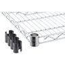 TRINITY 60 in. x 24 in. Individual Chrome NSF Wire Shelf