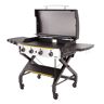 HALO Elite4B 36 in. 4-Burner 8 Zone Outdoor Propane Black Griddle Flat Top Grill