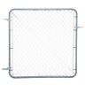 Fit-Right 6 ft. W x 4 ft. H Galvanized Metal Adjustable Single Walk-Through Chain Link Fence Gate