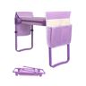 Garden Kneeler and Seat with 2 Tool Pouches, Foldable Garden Stool with EVA Foam Kneeling Pad, Large, Purple