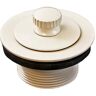 JONES STEPHENS 1-1/2 in. Friction Lift Bath Tub Drain with 1-7/8 in. O.D. Coarse Threads, Biscuit