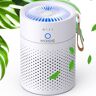 Elexnux Pure AR 300 Sq. Ft. Quiet H13 HEPA True Personal Air Purifier in White Ozone-Free Get Rid of, Dust, Odors, Pollen, Smoke