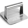 Angel Sar 5.5 in. Square Stainless Steel Hamburger Grill Press