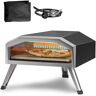 VEVOR Pizza Oven, Natural Gas Outdoor Pizza Oven 13 in. Yellow Thick Stainless Steel Propane Horno Para Pizza with Pizza Stone