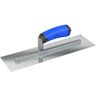 Bon Tool 16 in. x 4 in. Razor Stainless Steel Square End Finish Trowel with Comfort Wave Handle and Long Shank