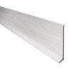 Schluter Designbase-SL Aluminum with Brushed Stainless Steel Appearance 3-1/8 in. x 8 ft. 2-1/2 in. Metal Tile Edge Trim
