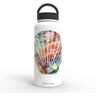 Liberty 32 oz. She Sells Flat White Insulated Stainless Steel Water Bottle with D-Ring Lid