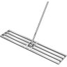 VIVOSUN 72 in. x 48 in. x 10 in. Stainless Steel Lawn Leveling Rake with Handle for Smooth Soil