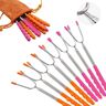 Premium 45 in. L Fire Pit Kit, Marshmallow Grilling Fork Kebabs for Camping Hot Dog Campfire Grill (8-Pack)