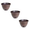 LIBERTY GARDEN Banded High Density Resin Hose Holder Pot with Drainage (3-Pack)