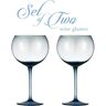 Berkware Luxurious and Elegant Sparkling 18.7 oz. Blue Colored Glassware (Set of 2)