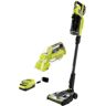 RYOBI ONE+ HP 18V Brushless Cordless Pet Stick Vacuum Kit with Battery, Charger, & ONE+ 18V SWIFTClean Spot Cleaner