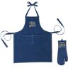 Evergreen Father's Day Grilling Apron and Oven Mitt Gift Set, Our Dad is Flipping Awesome