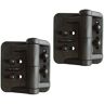 Nationwide Industries Black Nylon Polymer Self-Closing Multi-Adjustable Gate Hinges (2-Pack)