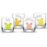 JoyJolt 10 oz. Disney Mickey Mouse Citrus Short Drinking Glass (Set of 4)