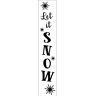 Designer Stencils Let It Snow Tall Sign Stencil