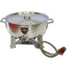 HIGH PERFORMANCE COOKERS 18 qt. Fish Fryer and Brazier Powered Pot with Lid, 6 in. Banjo Burner, Built-in Stand and 10 PSI Regulator