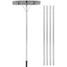 Alpulon 240 in. Plastic Handle Sectional Aluminum Snow Roof Rake with Built-in Wheels