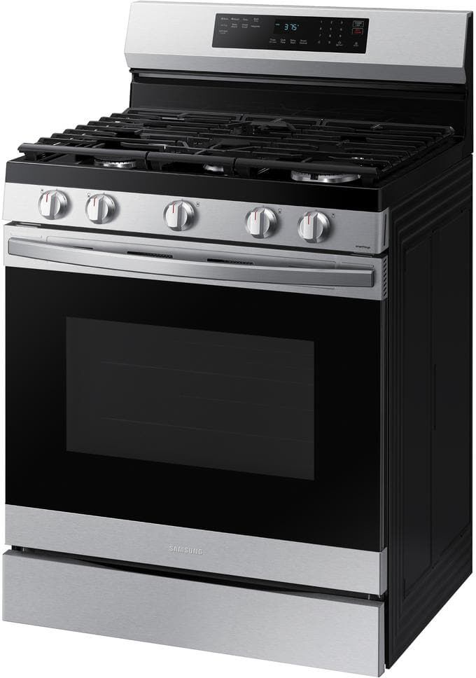 Samsung 6 cu. ft. Smart Wi-Fi Enabled Convection Gas Range with No Preheat AirFry in Stainless Steel