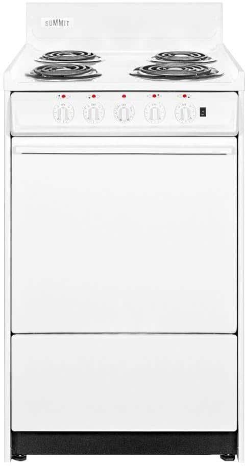 Summit Appliance 24 in. 2.92 cu. ft. Electric Range in White