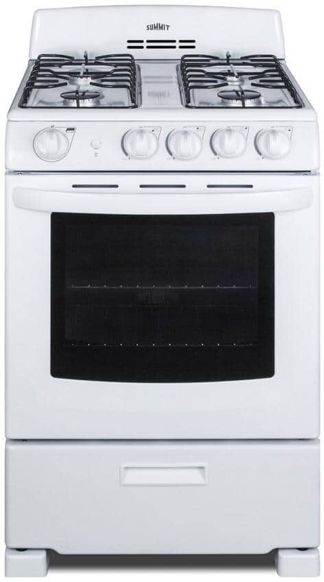 Summit Appliance 24 in. 2.9 cu. ft. Gas Range in White