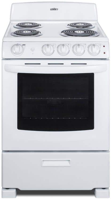 Summit Appliance 24 in. 2.9 cu. ft. Electric Range in White