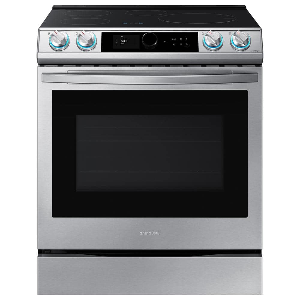 Samsung Bespoke Smart Slide-In Electric Range 6.3 cu. ft. in Stainless Steel with Air Sous Vide and Air Fry