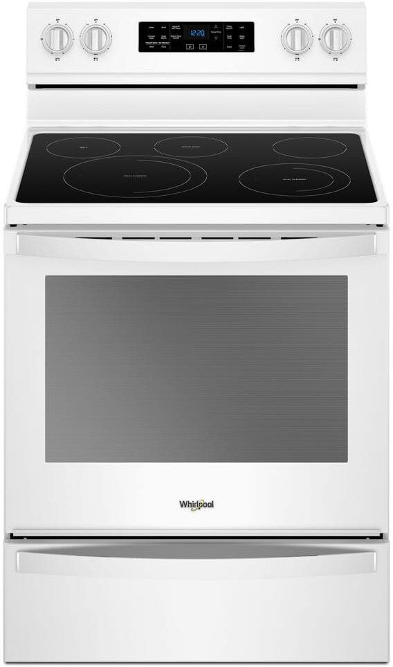 Whirlpool 6.4 cu. ft. Electric Range in White with Frozen Bake Technology