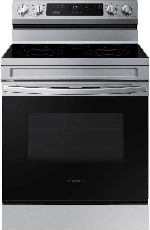 Samsung 6.3 cu. ft. Smart Freestanding Electric Range with Rapid Boil and Self Clean in Stainless Steel