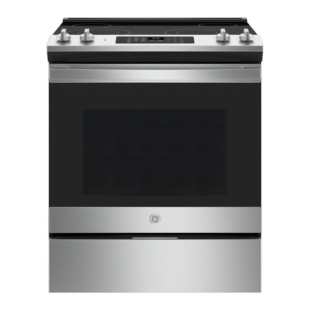 30 in. 5.3 cu. ft. Slide-In Electric Range in Stainless Steel with Self Clean