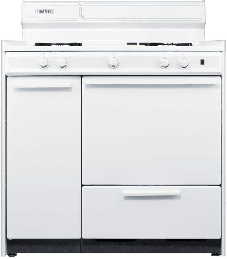 Summit Appliance 36 in. 2.9 cu. ft. Gas Range in White