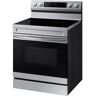 Samsung 6.3 cu. ft. Smart Wi-Fi Enabled Convection Electric Range with No Preheat AirFry in Stainless Steel