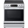 LG 30 in. 6.3 cu. ft. 5 Elements Slide-In Electric Range in Print Proof Stainless Steel with Instaview, Air Fry and ProBake