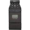 Premier 20 in. 2.42 cu. ft. Freestanding Gas Range with Sealed Burners in Black