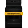 Whirlpool 30 in. 4 Element Freestanding Electric Range in Black with No Preheat Mode