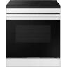 Samsung Bespoke 30 in. 6.3 cu. ft. 4 Element Smart Slide-In Induction Range with Air Fry in White Glass