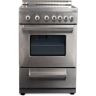 Premium LEVELLA 20 in. 2.1 cu.ft. Single Oven 4-Burner Freestanding Electric Range with Storage Drawer