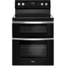 Whirlpool 6.7 cu. ft. Double Oven Electric Range with True Convection in Black Ice