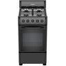 Whirlpool 20 in. 4-Burners Freestanding Gas Range in Black with EvenClean Technology