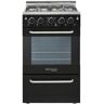 Unique Prestige 20 in. 1.6 cu. ft. Gas Range with Convection Oven and Sealed Burners in Black