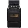 Premier 24 in. 2.97 cu. ft. Freestanding Sealed Burner Spark Ignition Gas Range in Black