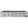 Kucht Professional 36 in. Propane Gas Range Top with 6 Sealed Burners in Stainless Steel