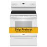 Whirlpool 30 in. 5 Element Freestanding Electric Range in White with Steam Clean