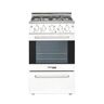 Unique Prestige 20 in. 1.6 cu. ft. Gas Range with Convection Oven and Sealed Burners in White