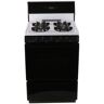 Premier 24 in. 2.97 cu. ft. Freestanding Sealed Burner Spark Ignition Gas Range in White with Black Trim