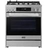 ROBAM 30 in. 5 Burner Slide-In Dual Fuel Range with Air Fry and Convection in Stainless Steel with Touch Button and Self Clean