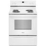 Whirlpool 30 in. 4.8 cu. ft. 4-Burner Electric Range with Keep Warm Setting in White with Storage Drawer