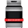 LG 30 in. 6.3 cu. ft. Smart Wi-Fi Enabled Fan Convection Electric Range Oven with AirFry and EasyClean in. Stainless Steel